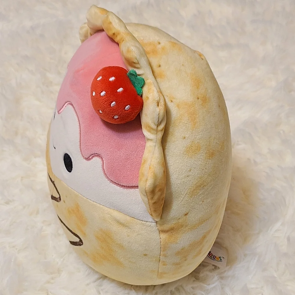 Gasten Strawberry Crepe & Deja Donut 8" Squishmallows Plush Bundle Lot Of 2 - Picture 3 of 11